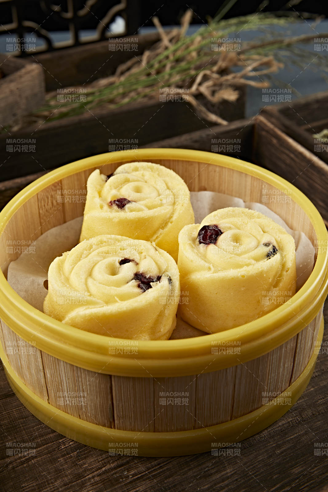 香蒸蓝莓蛋糕图片