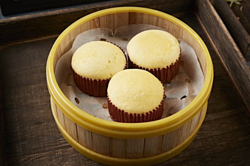 港式茶餐蒸纸杯蛋糕图片