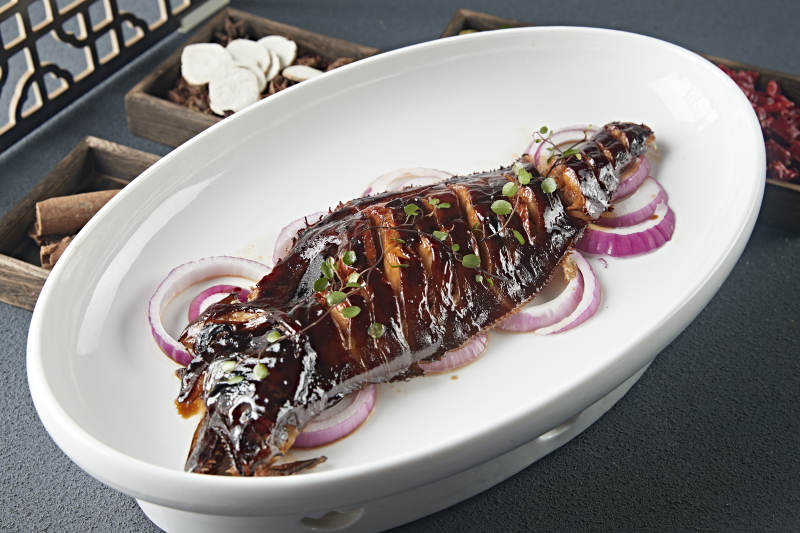 美味酱香烤鲽鱼图片