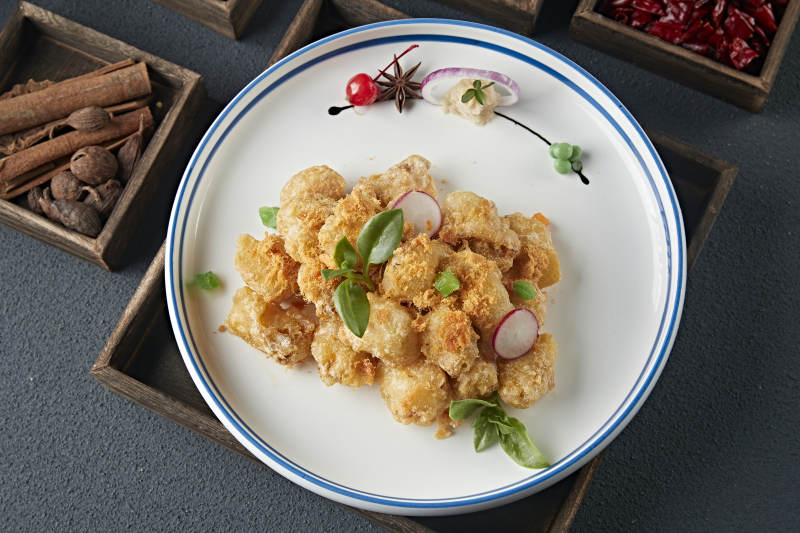 咸蛋黄肉松焗南瓜图片