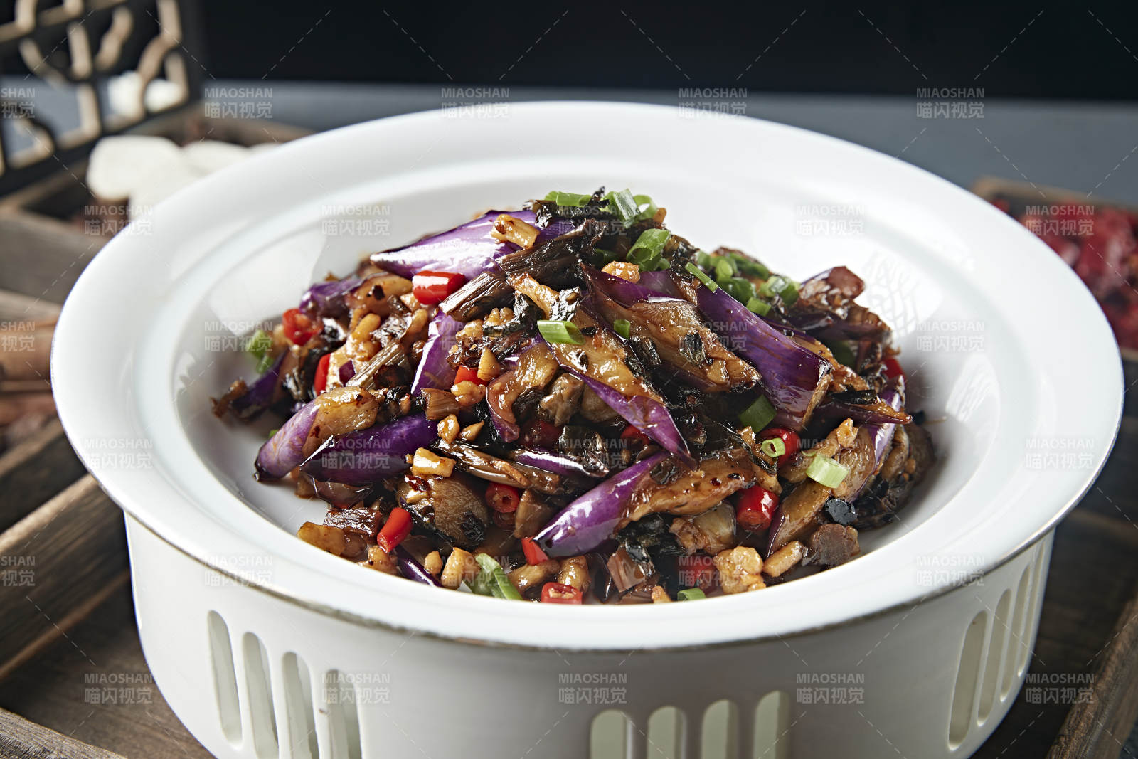 肉沫蒜香烧茄子图片