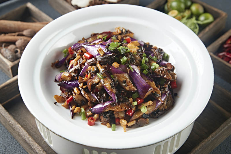 肉沫蒜香烧茄子图片