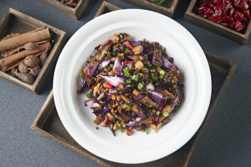 肉沫蒜香烧茄子图片