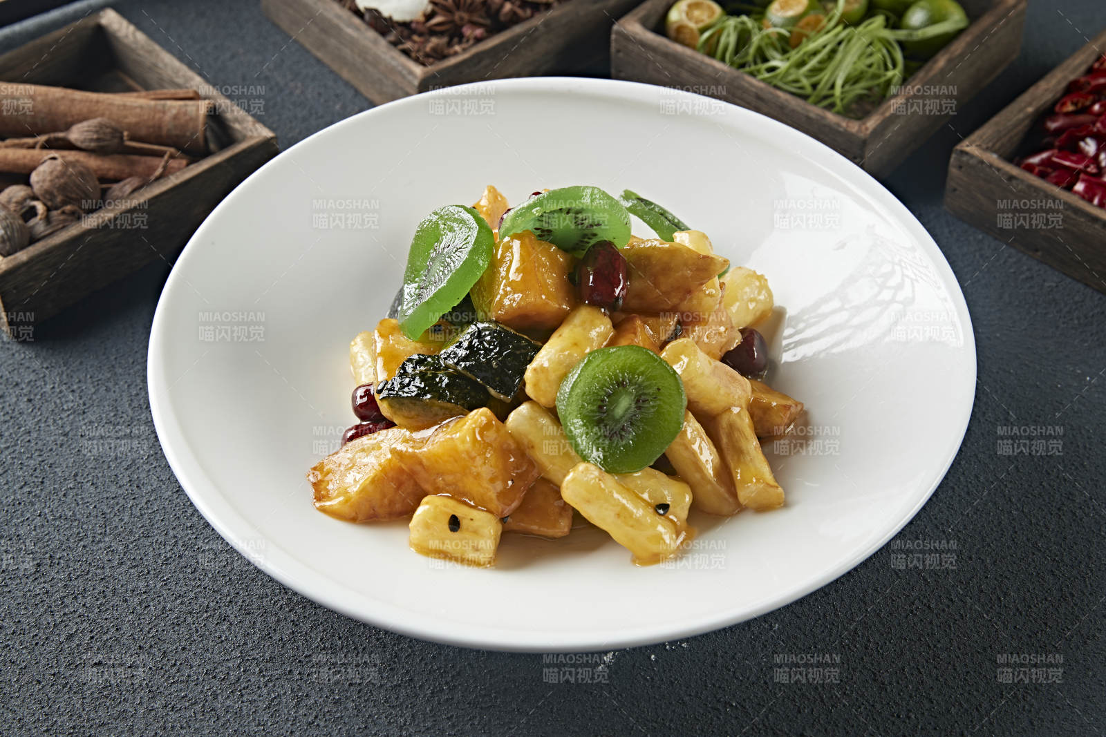 拔丝蜜饯 南瓜红薯香蕉山药蜜枣猕猴桃图片