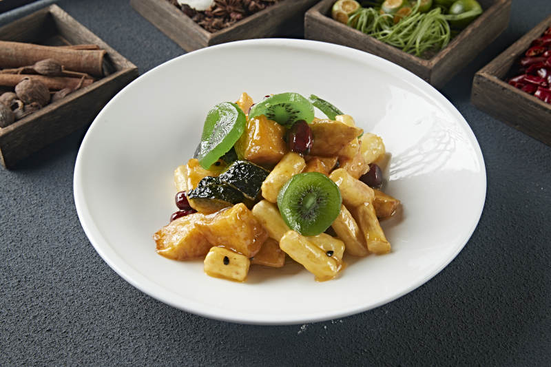 拔丝蜜饯 南瓜红薯香蕉山药蜜枣猕猴桃图片