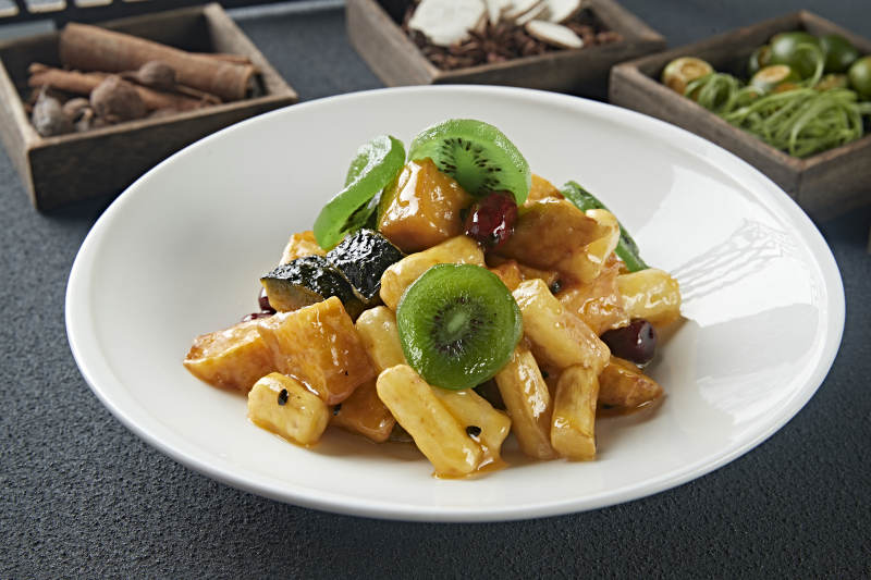 拔丝蜜饯 南瓜红薯香蕉山药蜜枣猕猴桃图片