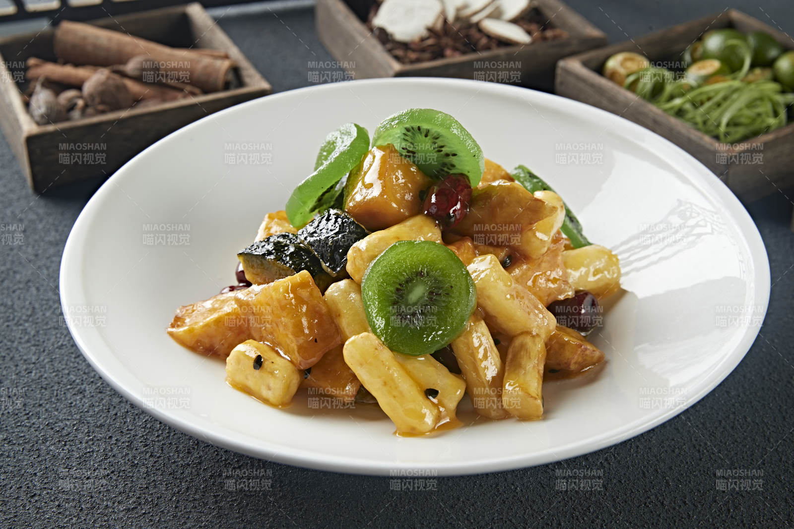 拔丝蜜饯 南瓜红薯香蕉山药蜜枣猕猴桃图片