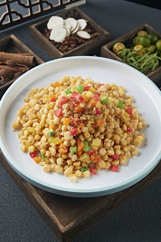 蜜饯果脯金沙甜玉米图片