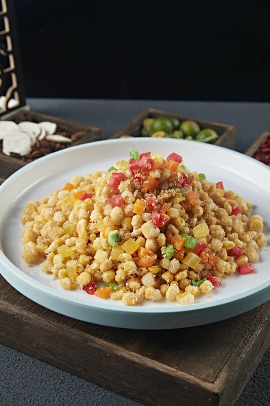 蜜饯果脯金沙甜玉米图片