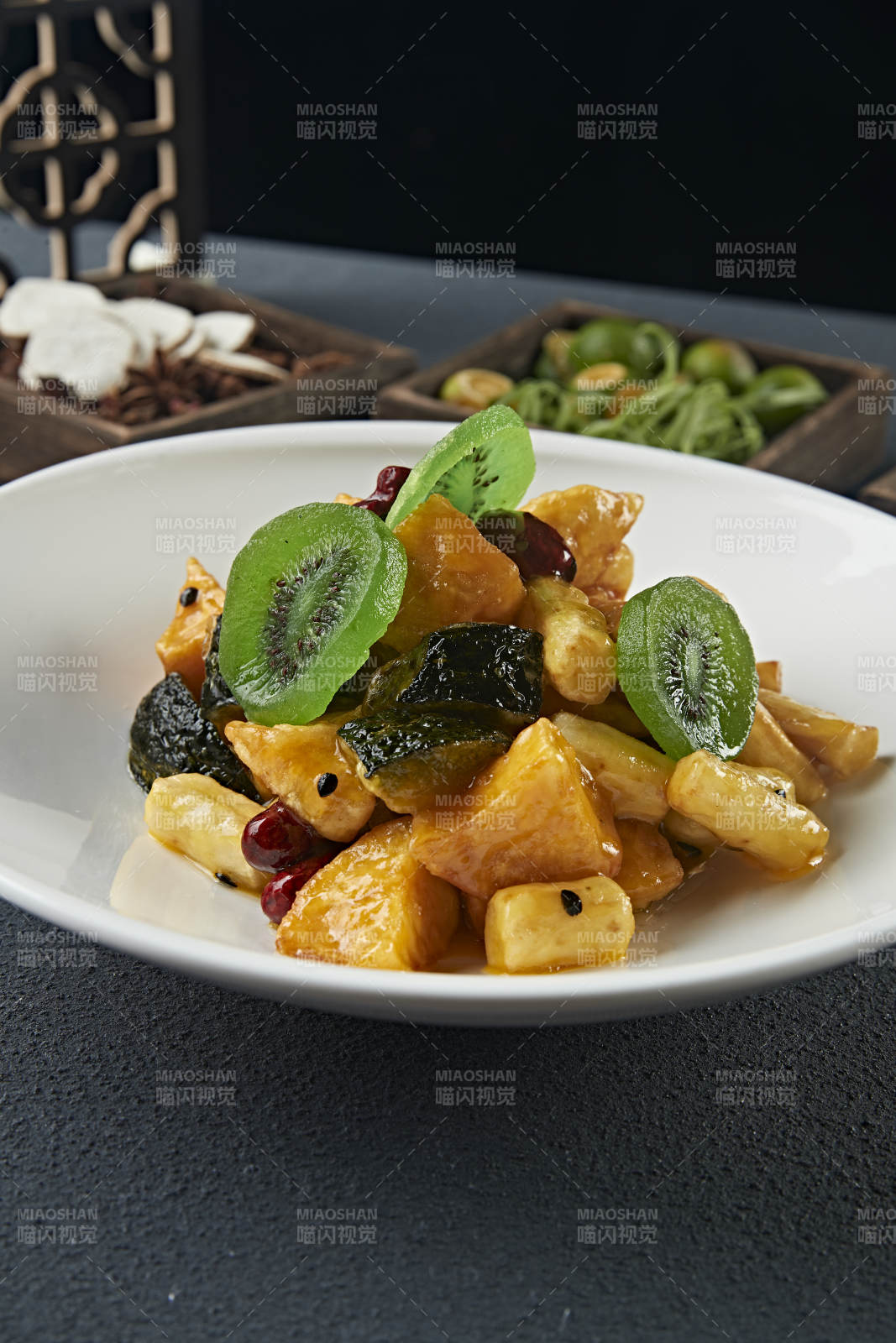 拔丝蜜饯 南瓜红薯香蕉山药蜜枣猕猴桃图片