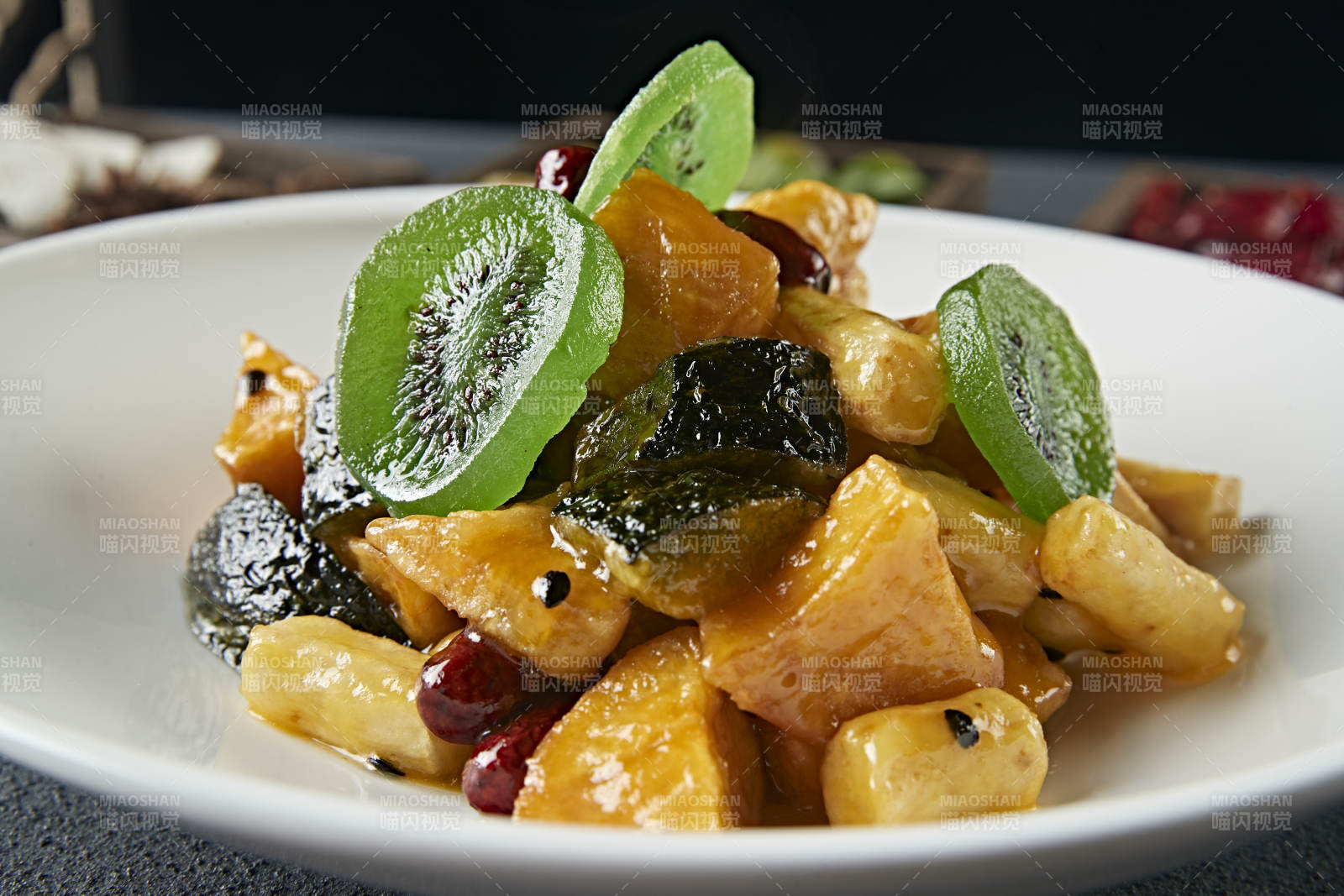 拔丝蜜饯 南瓜红薯香蕉山药蜜枣猕猴桃图片