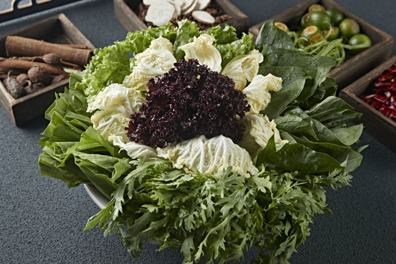 火锅食材蔬菜拼盘图片