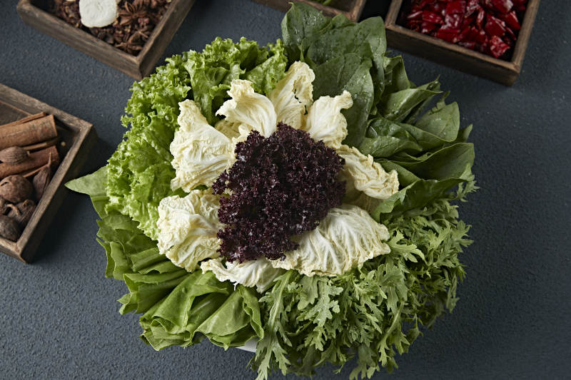 火锅食材蔬菜拼盘图片