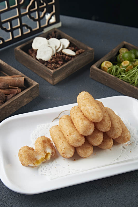 油炸奶黄糍粑图片