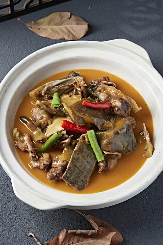 砂锅浓汤煲甲鱼图片