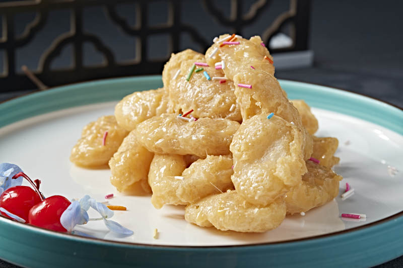 甜蜜油炸泡泡虾 气泡虾图片