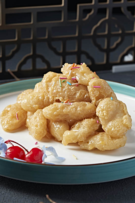 甜蜜油炸泡泡虾 气泡虾图片