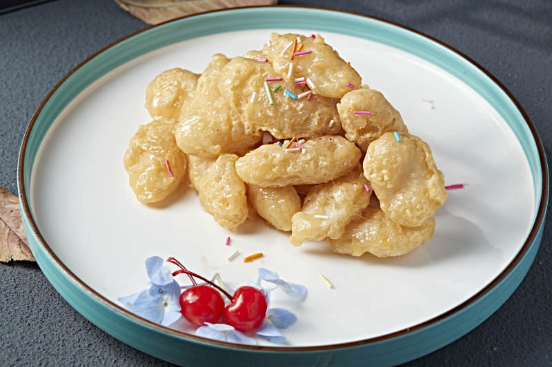 甜蜜油炸泡泡虾 气泡虾图片