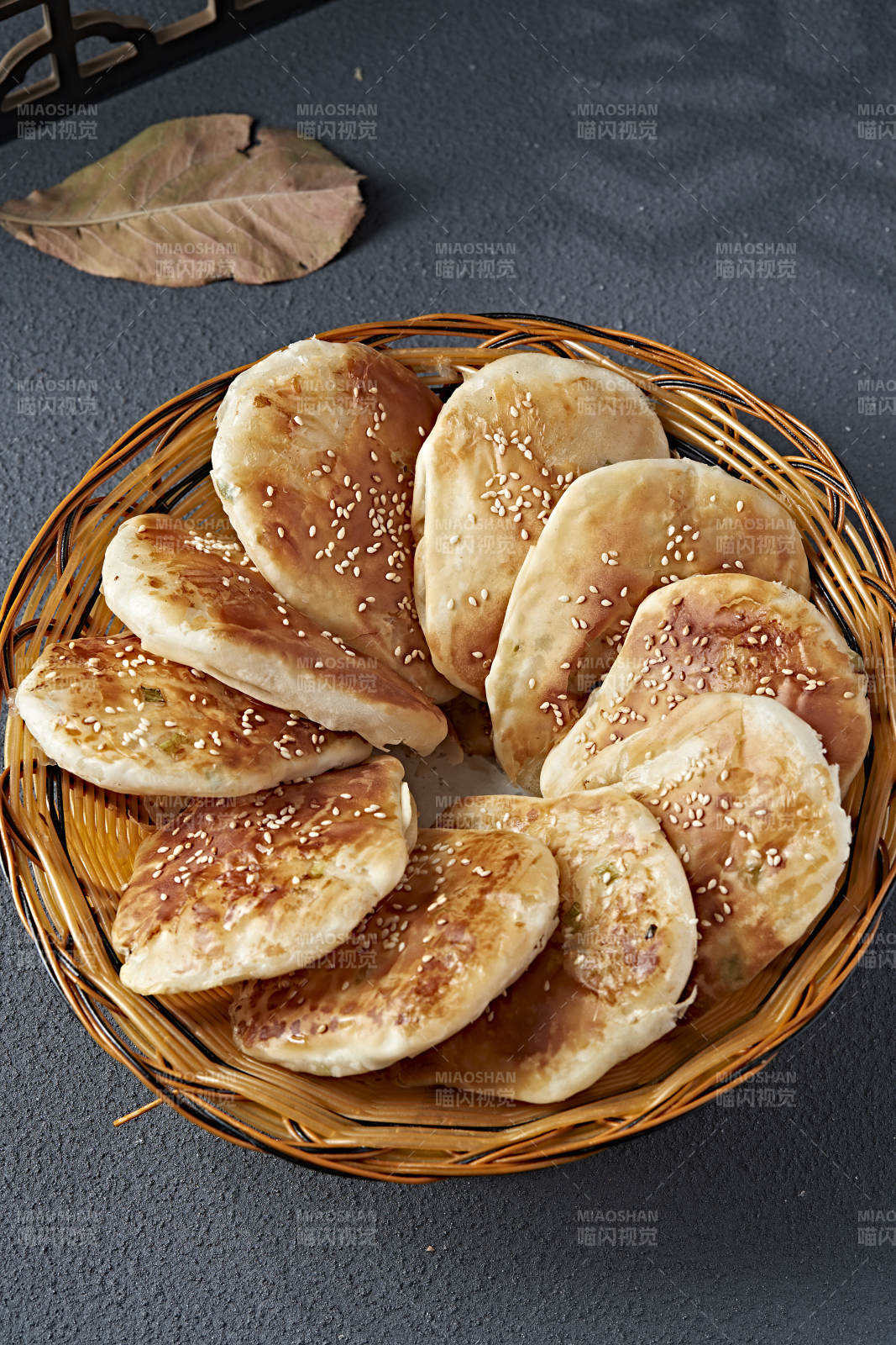 香酥油煎葱香口袋饼图片