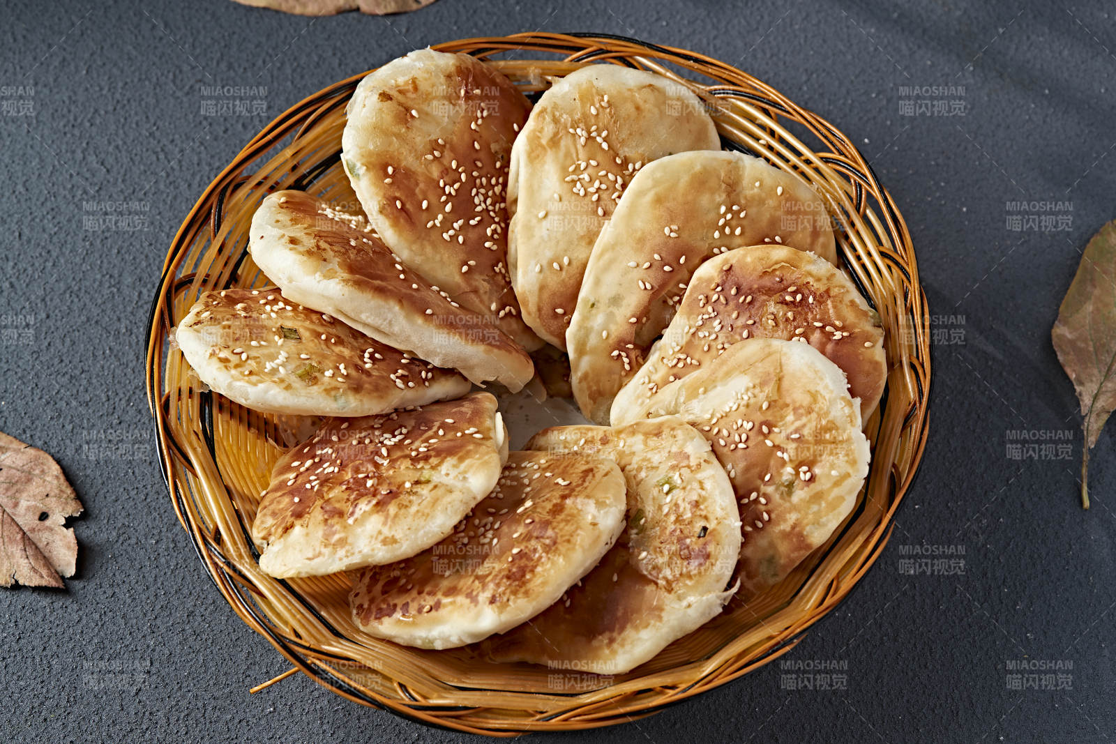 香酥油煎葱香口袋饼图片