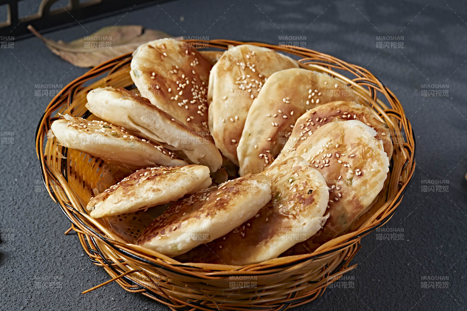 香酥油煎葱香口袋饼图片