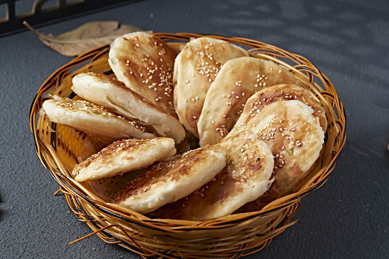 香酥油煎葱香口袋饼图片