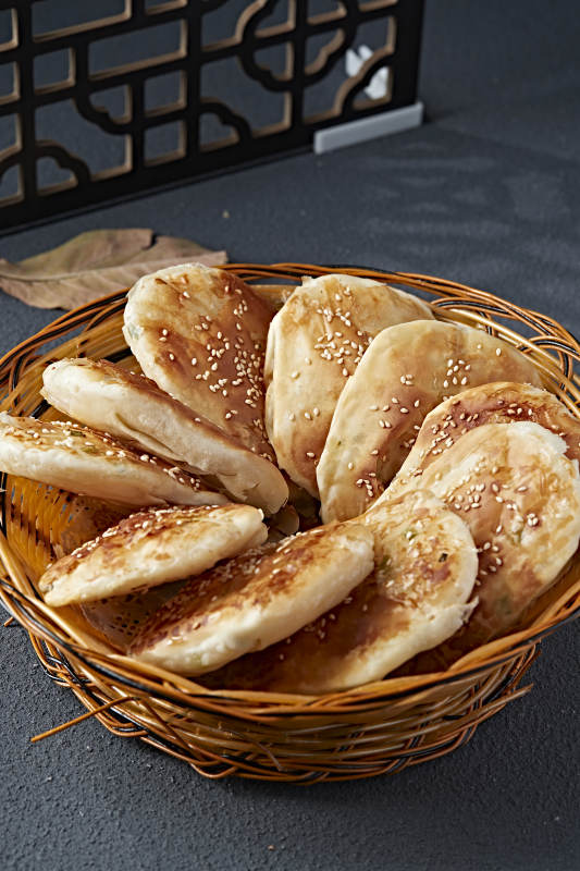 香酥油煎葱香口袋饼图片