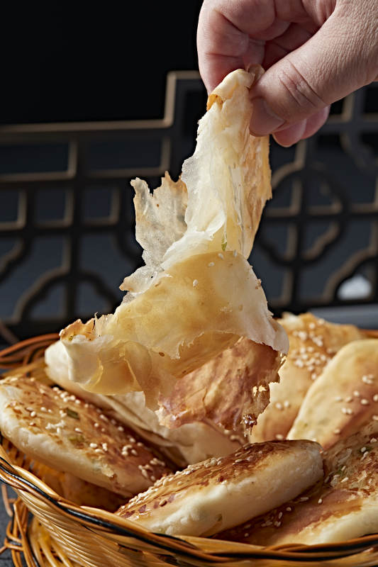 香酥油煎葱香口袋饼图片