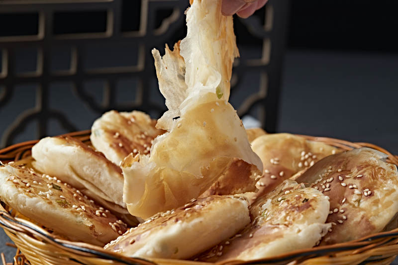 香酥油煎葱香口袋饼图片