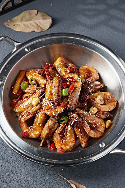 麻辣香锅鸡翅大虾图片