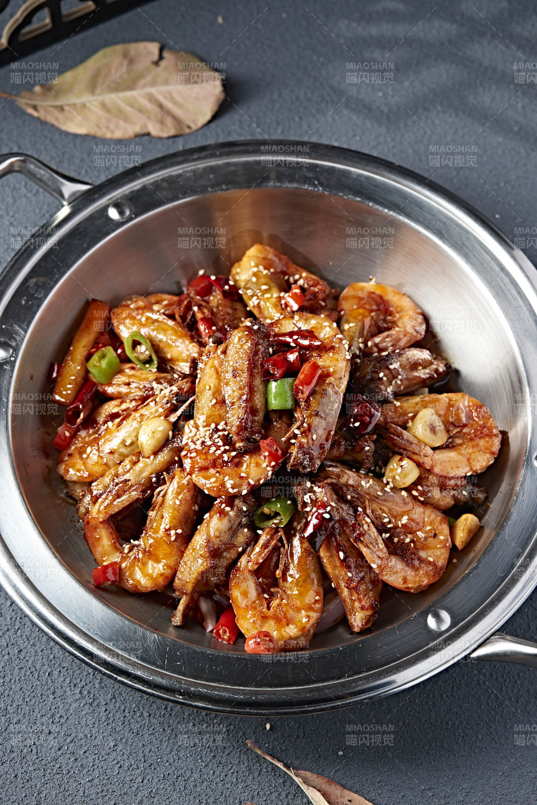 麻辣香锅鸡翅大虾图片