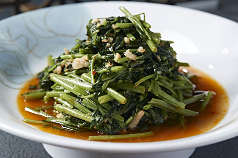 美味小炒肉沫烧空心菜图片