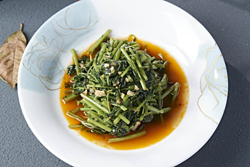 美味小炒肉沫烧空心菜图片