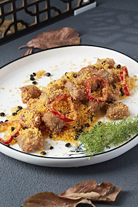 避风塘豆豉香炸蒜香骨图片