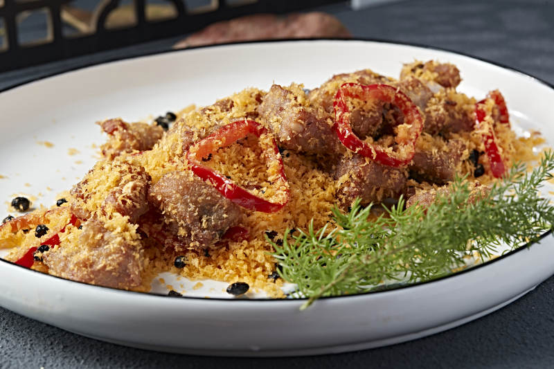 避风塘豆豉香炸蒜香骨图片