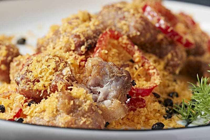 避风塘豆豉香炸蒜香骨图片