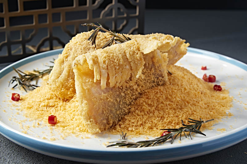 避风塘油炸鲽鱼身鲽鱼尾图片