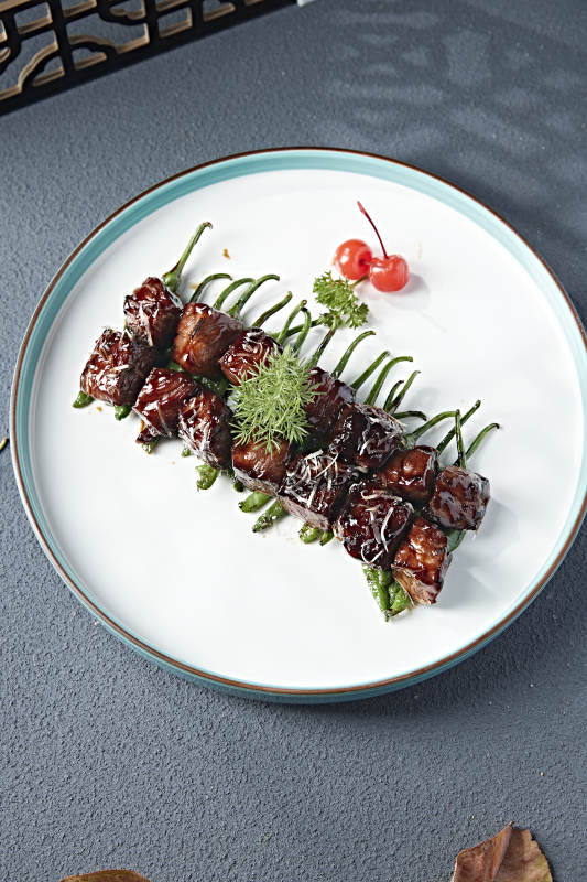 烧椒文火猪梅肉图片