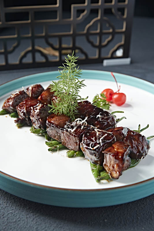 烧椒文火猪梅肉图片