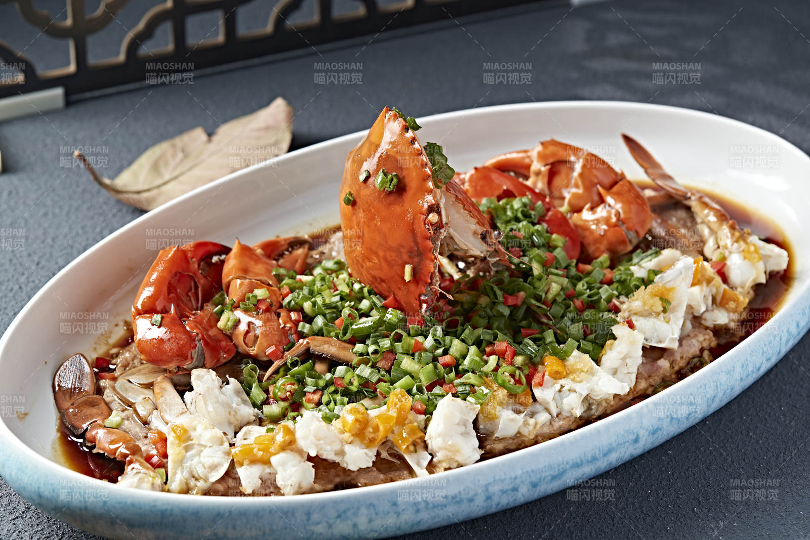 韭香豉油蒸膏蟹图片