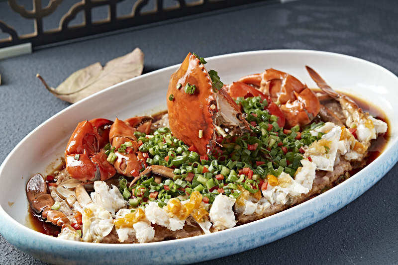 韭香豉油蒸膏蟹图片