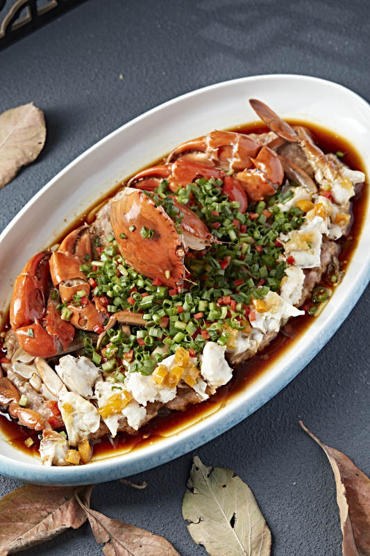 韭香豉油蒸膏蟹图片