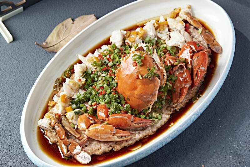 韭香豉油蒸膏蟹图片