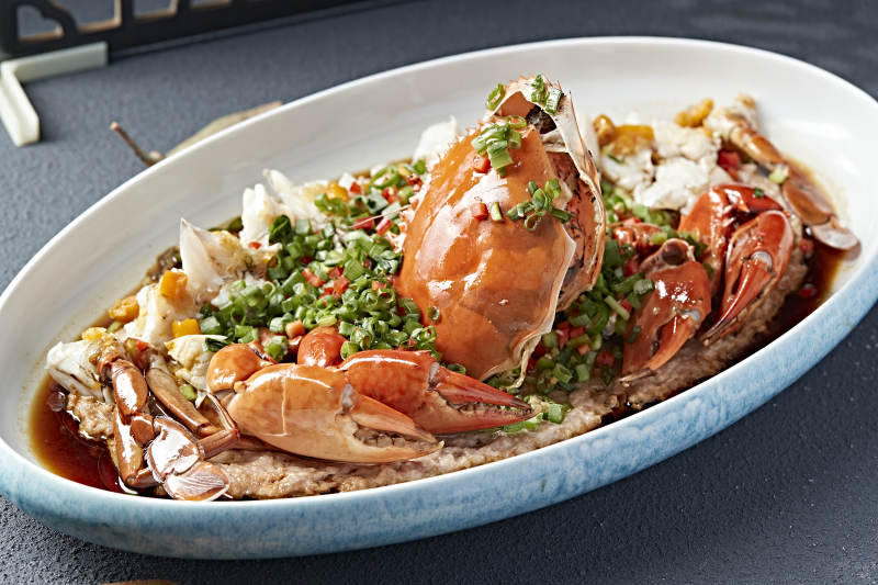 韭香豉油蒸膏蟹图片