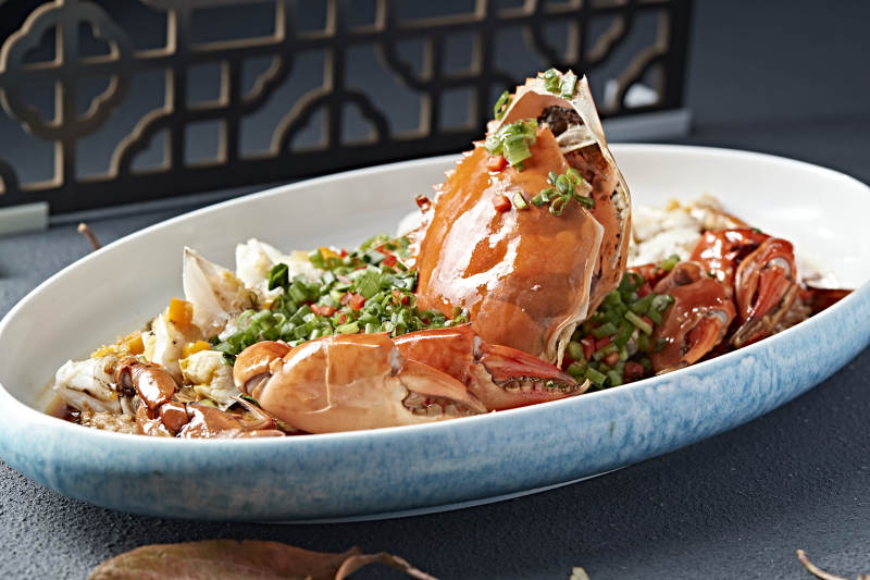 韭香豉油蒸膏蟹图片