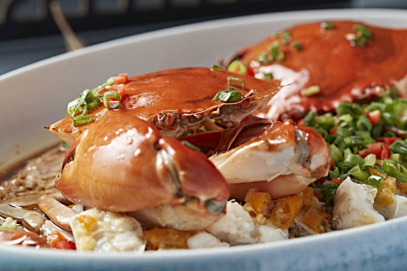 韭香豉油蒸膏蟹图片