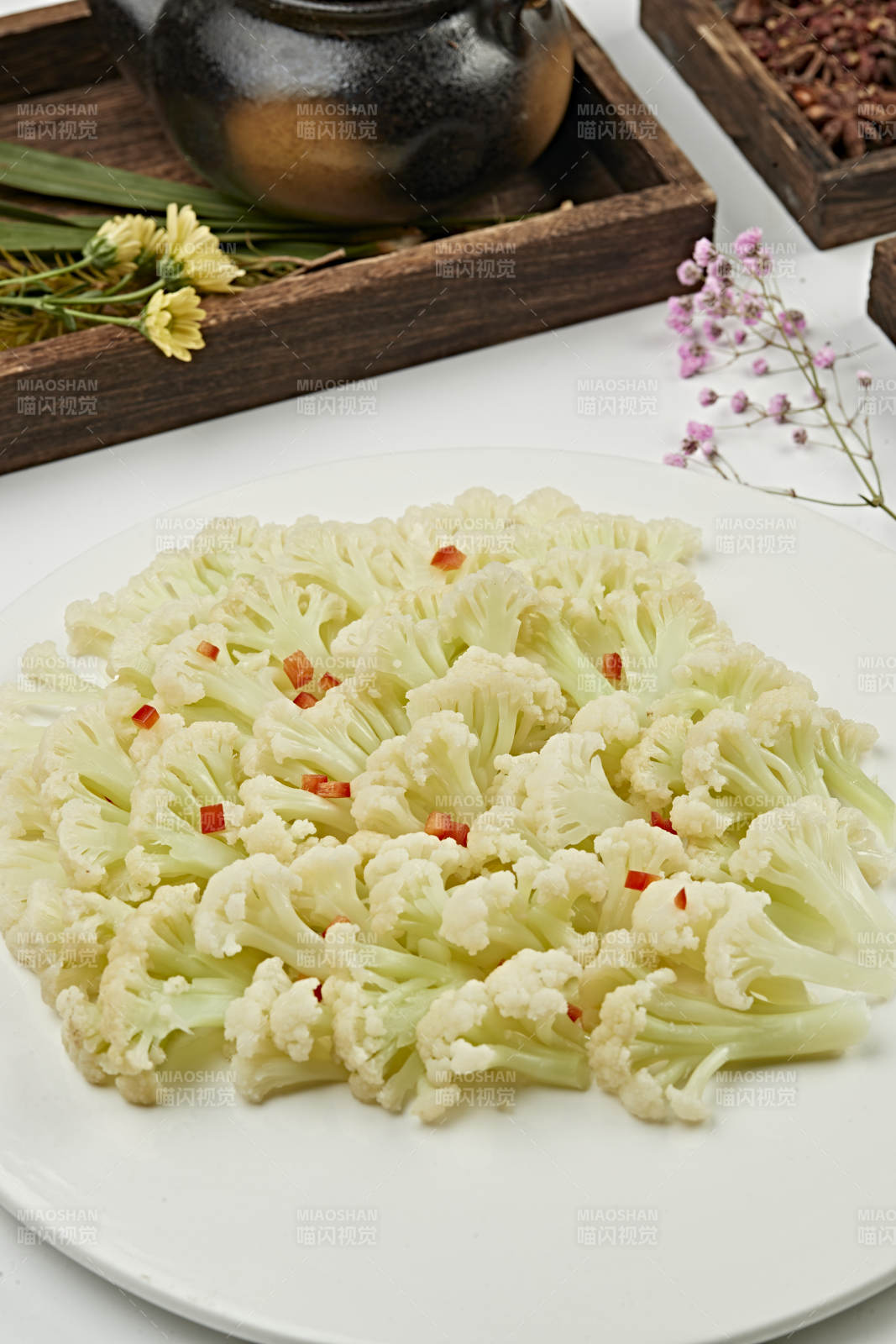 浇汁香蒸花椰菜（蒸菜花）图片