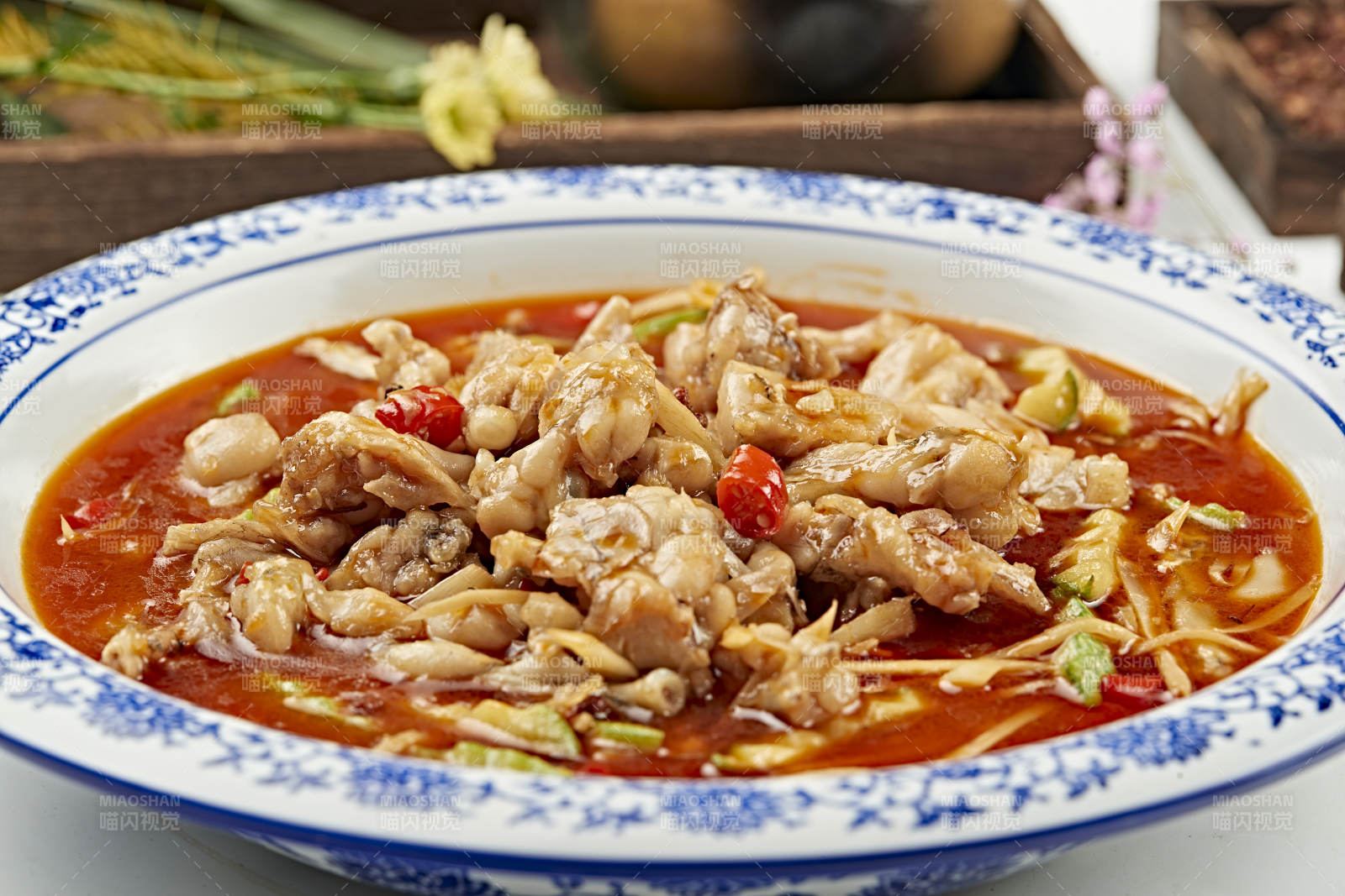 湘味泡椒酸辣牛蛙（香水蛙）图片