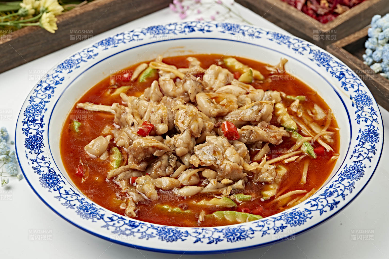 湘味泡椒酸辣牛蛙（香水蛙）图片