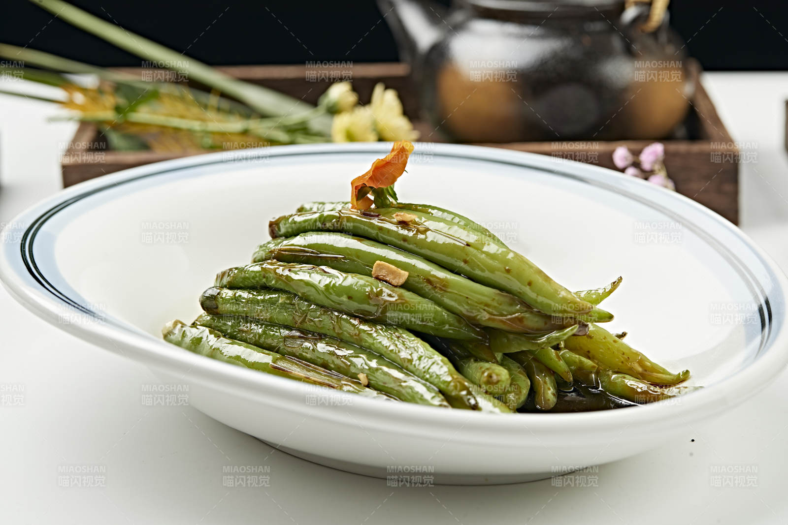 浇汁油炸虎皮杭椒（虎皮尖椒）图片